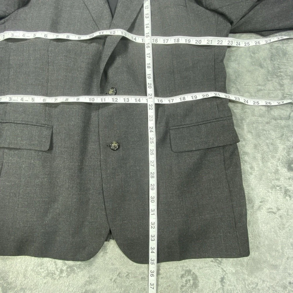 Jos. A. Bank Suit Mens 48L Blazer Jacket Plaid 36x28 Pants Straight 100% Wool